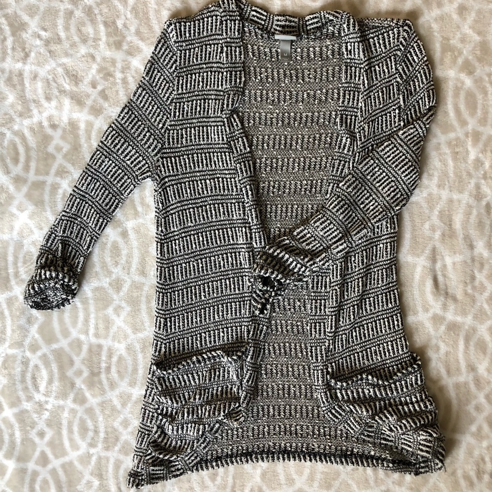 Black & white cardigan